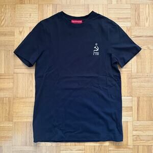 Gosha Rubchinskiy Hammer Sickle SS16 black t-shirt Size XS